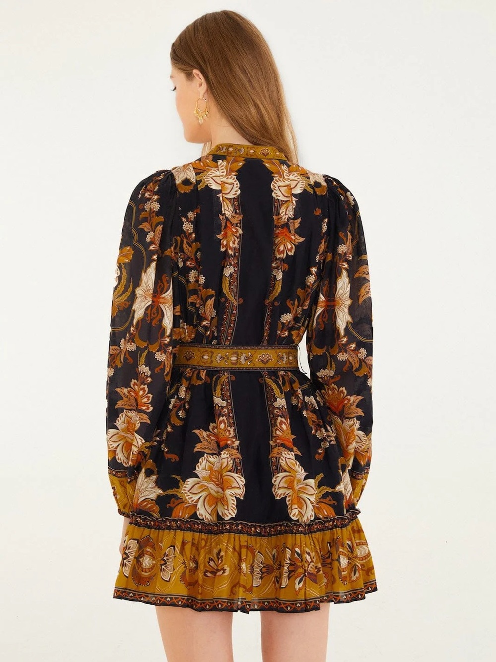 NWT FARM RIO Majestic Garden Black Mini Dress - Picture 2 of 11
